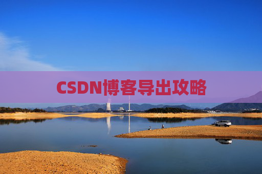 CSDN博客导出攻略